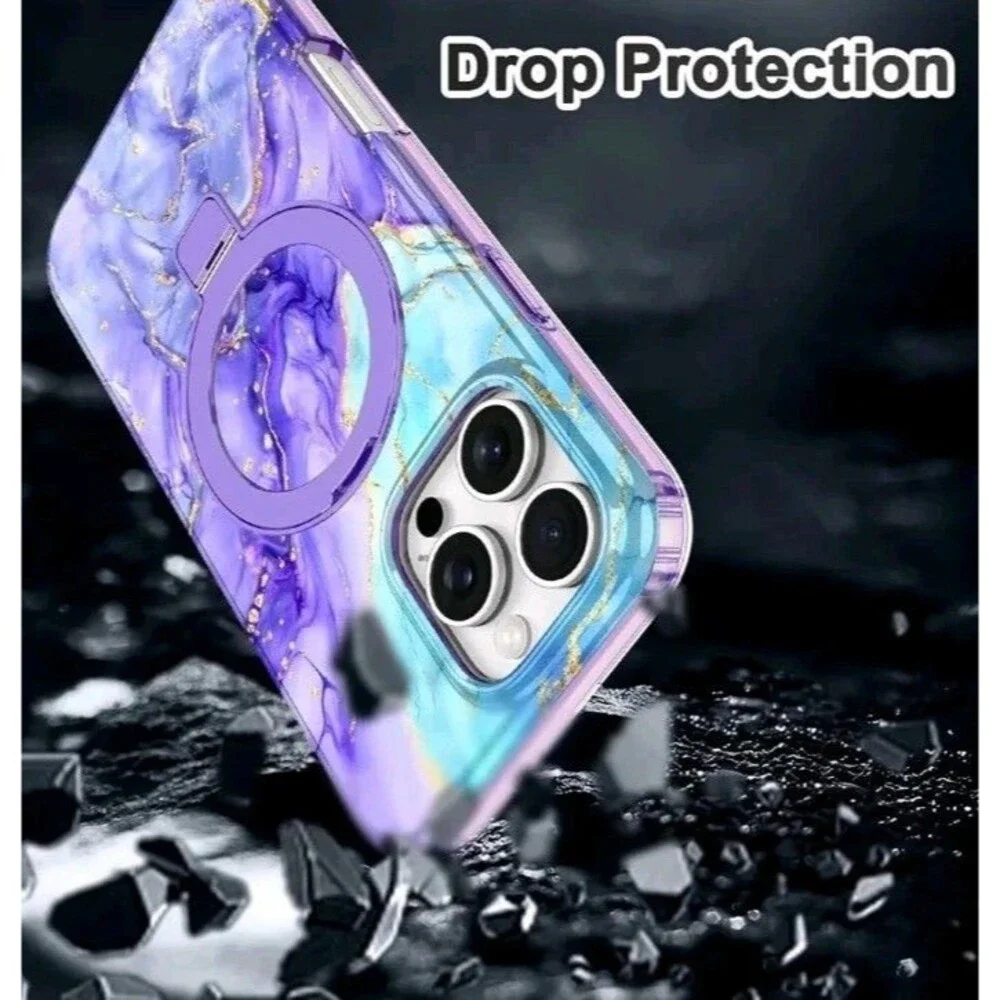 for iPhone 16 Pro Max Case, [Compatible with MagSafe] [Magnetic Invisible...